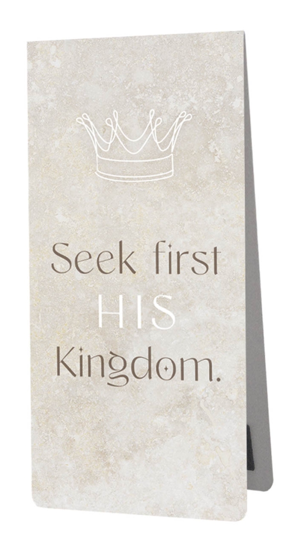 Magnetlesezeichen: Seek first his Kingdom