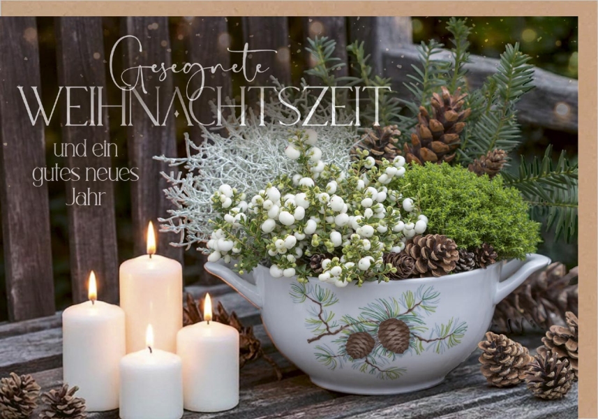 Faltkarte "Gesegnete Weihnachtszeit"