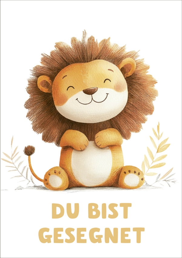 Poster A4 "Löwe"