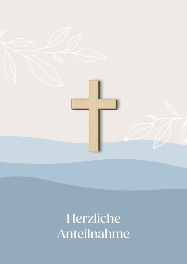 Faltkarte - Herzliche Anteilnahme