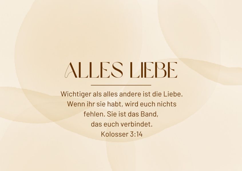 Postkarte "Alles Liebe"