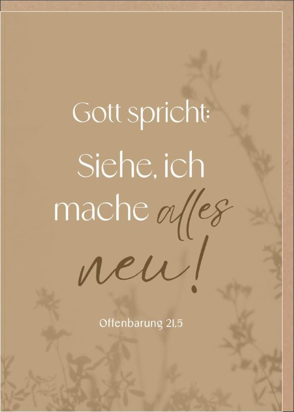 Jahreslosung 2026 - Faltkarte "Schattenspiel"