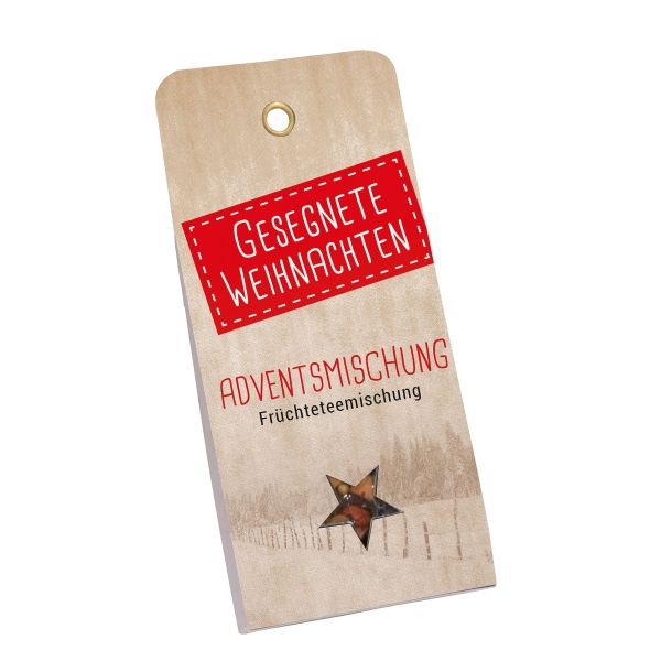 Anhängerkarte mit Tee "Adventsmischung"