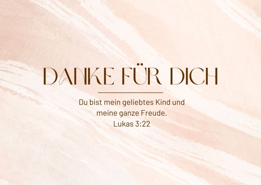 Postkarte "Danke für Dich"
