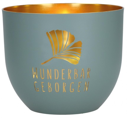 Windlicht LichterZeit "Wunderbar geborgen"