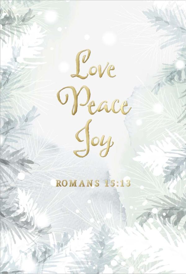 Postkartenserie "Love Peace Joy" 10 Stk.