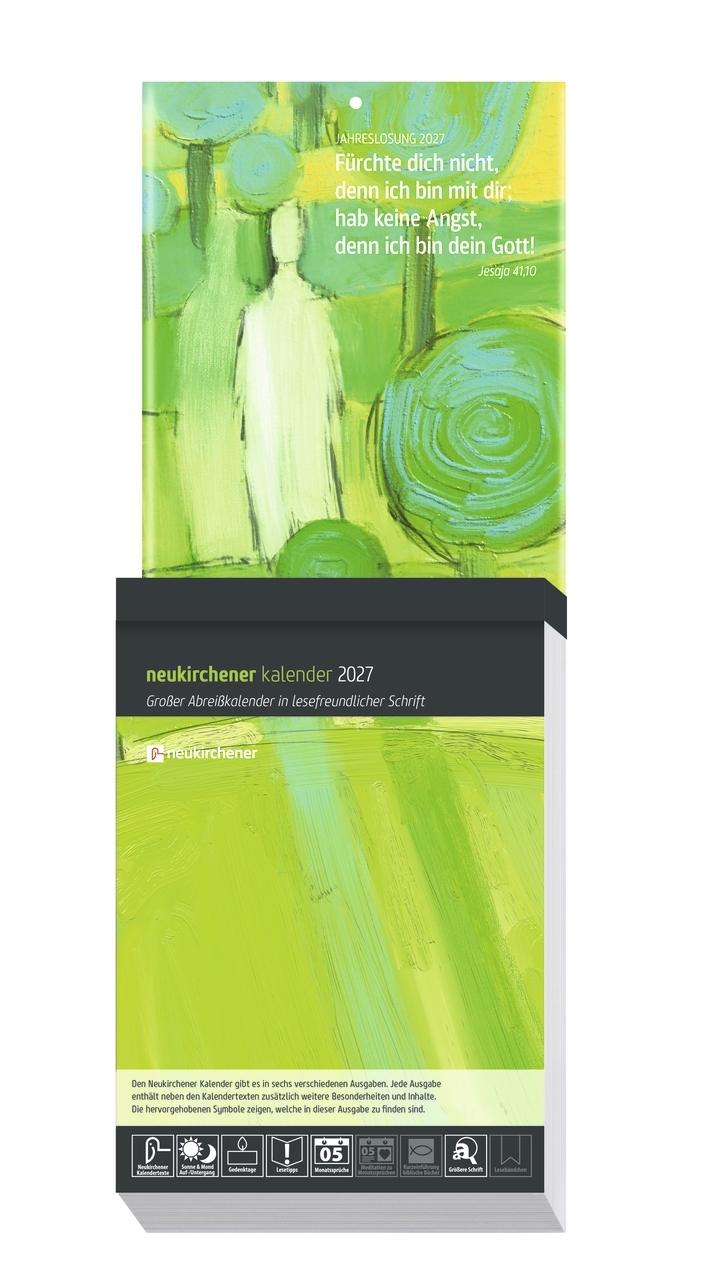 Neukirchener Abreißkalender 2027 - Großdruck