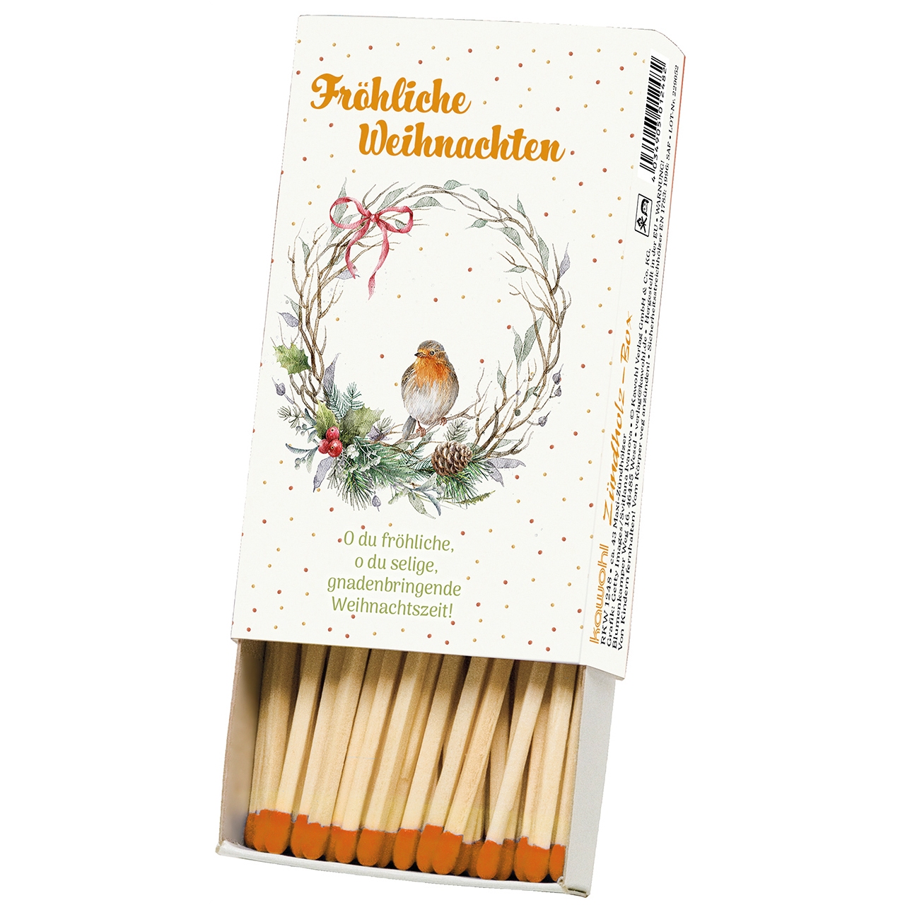 Zündholzbox - Fröhliche Weihnachten