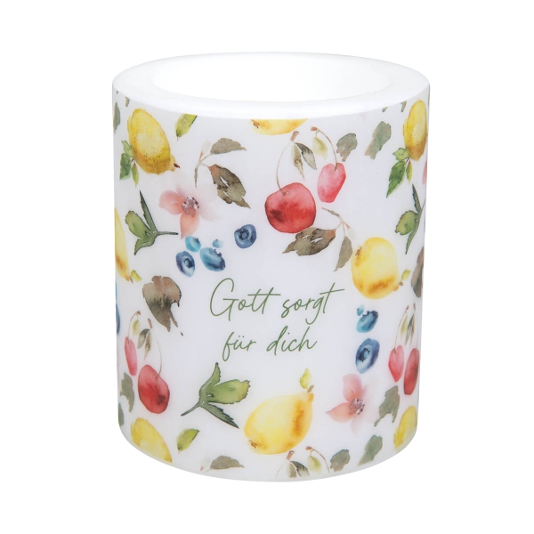 Kerze/Windlicht "Gott sorgt für dich"