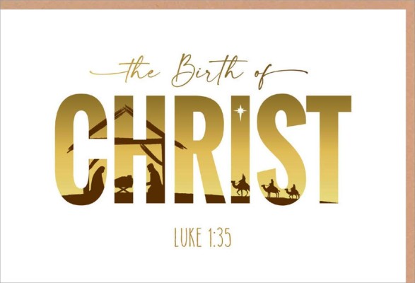 Faltkarte "The Birth of Christ"