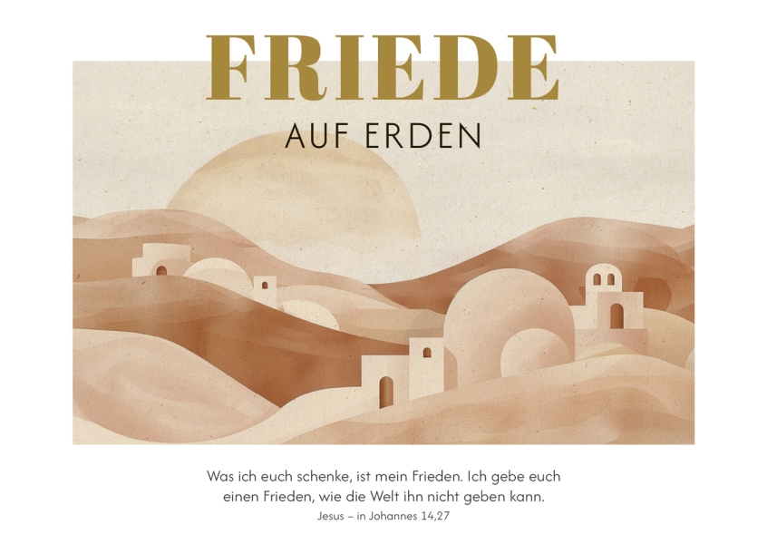 Postkarten "Friede auf Erden" 12 Stück