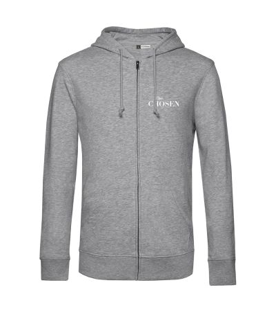 Hoodie "Gegen den Strom" hellgrau, M