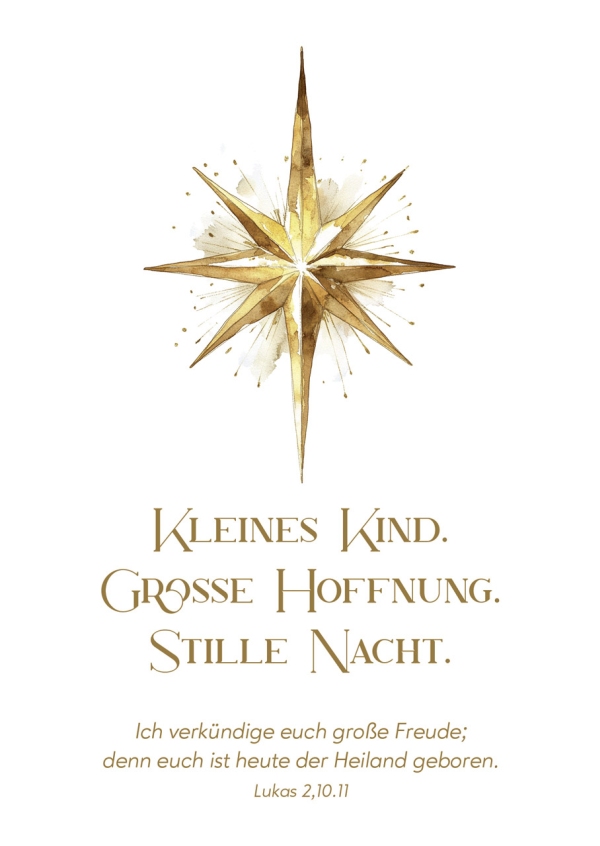 Postkarten "Kleines Kind. Grosse Hoffnung." 12 Stück