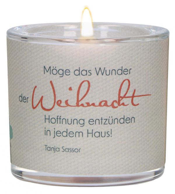 Windlicht LichtMomente "Das Wunder der Weihnacht"