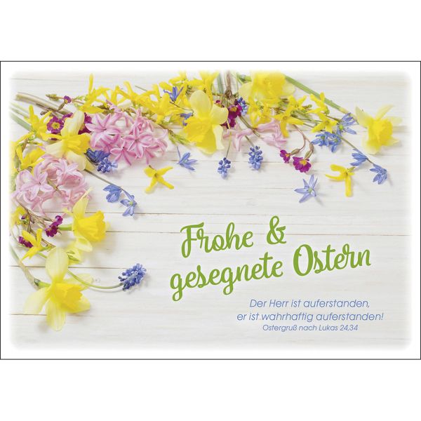 Postkarten: Frohe & gesegnete Ostern, 4 Stück