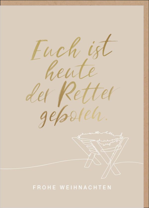Faltkarte "Euch ist heute der Retter geboren"
