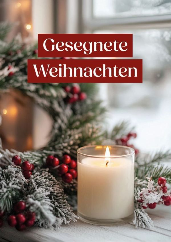 Postkarte - Gesegnete Weihnachten