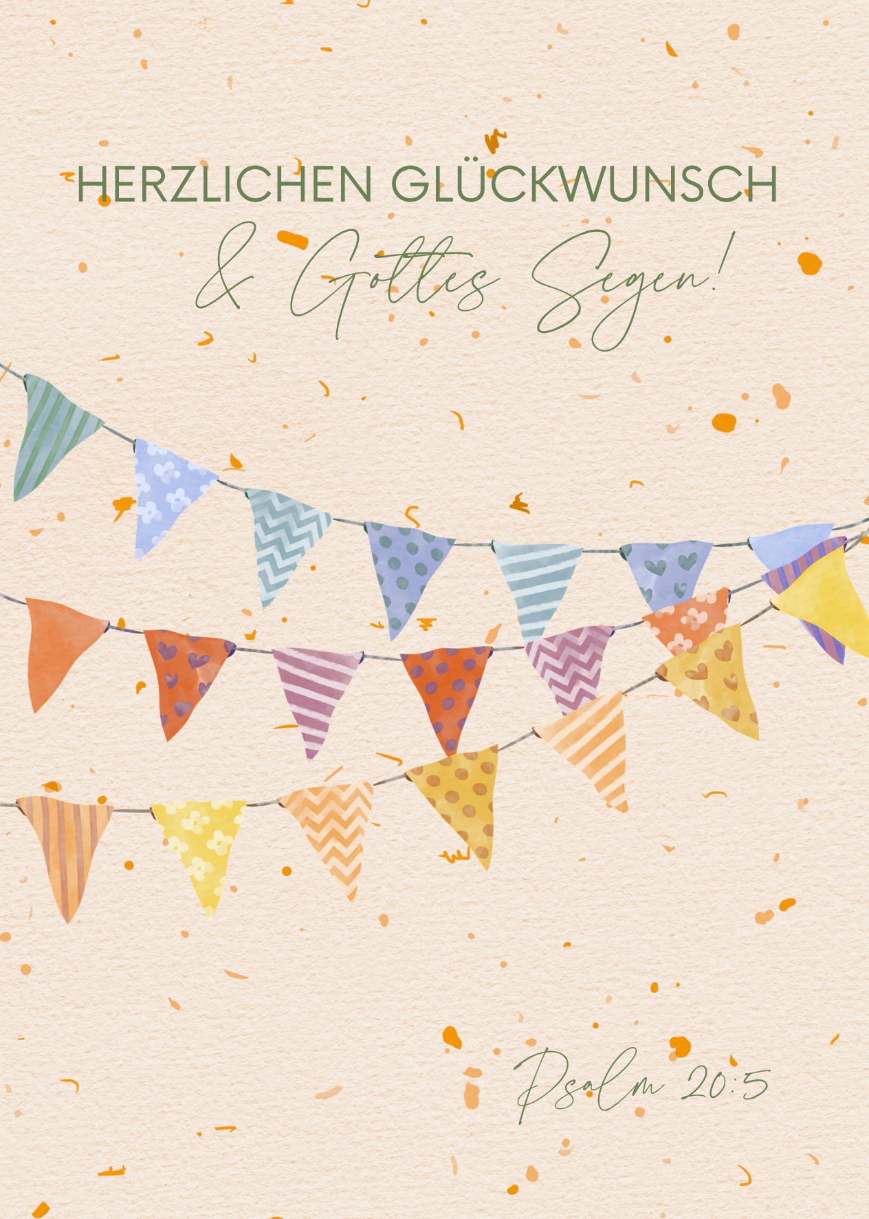 Postkarte "Herzlichen Glückwunsch" - Geburtstag