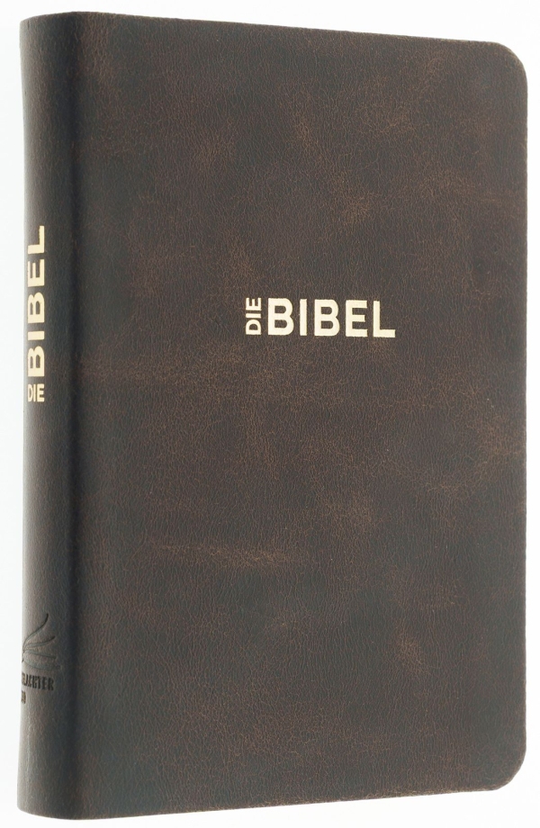 Schlachter 2000 - Taschenausgabe Rindleder, Rotgoldschnitt