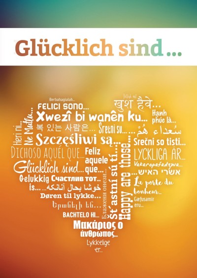 Glücklich sind ... - Deutsch (Herz-Version)