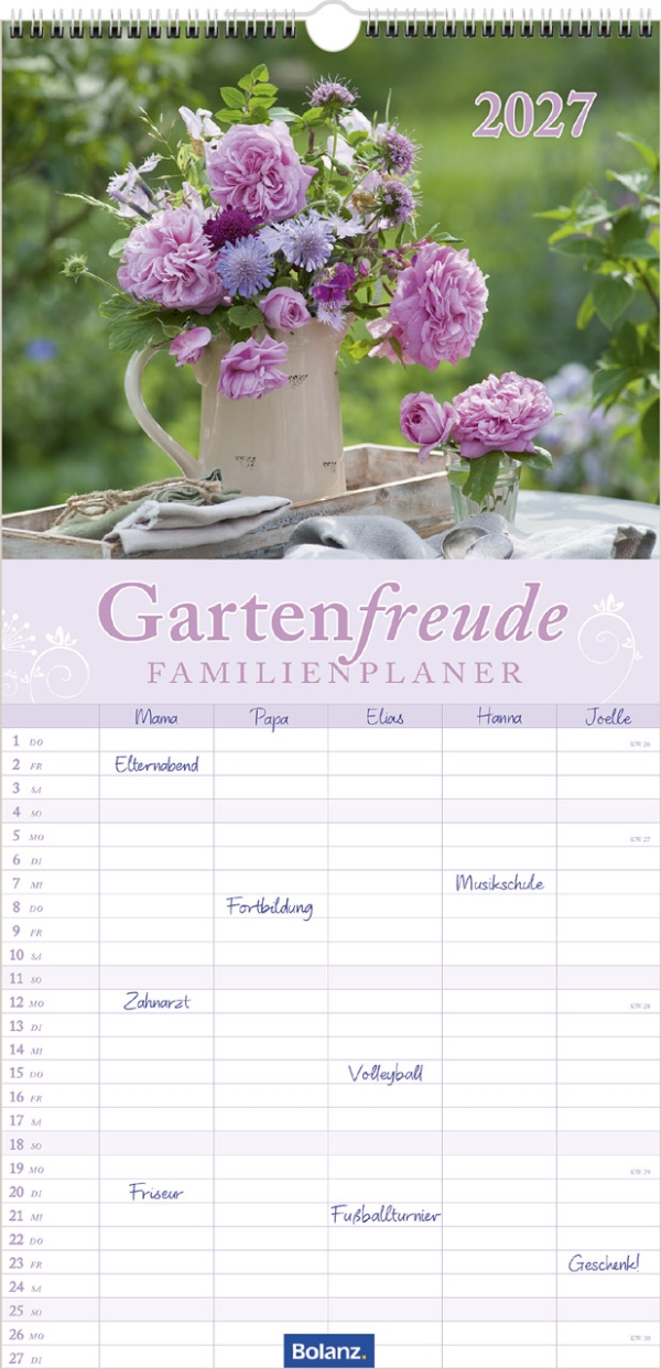 Gartenfreude Familienplaner 2027