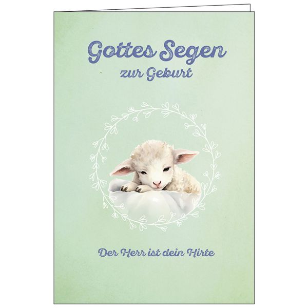 Faltkarte: Gottes Segen zur Geburt