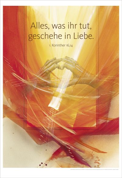 Jahreslosung 2024 - Kunstdruck 63 x 92cm