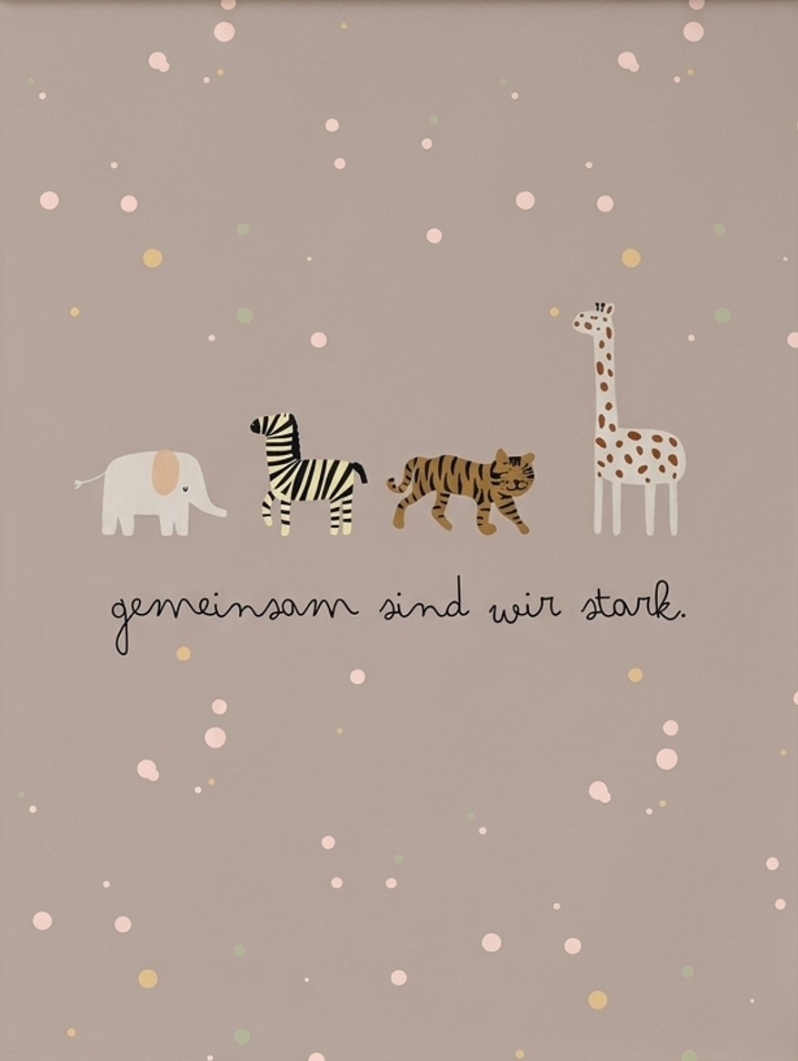 Poster A4 "gemeinsam sind wir stark"
