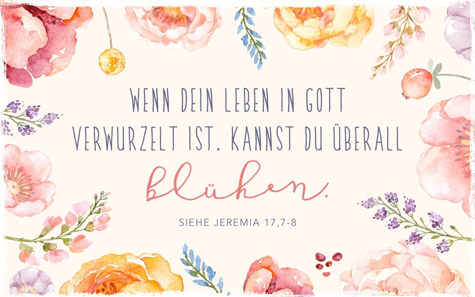Holzschild groß - In Gott verwurzelt