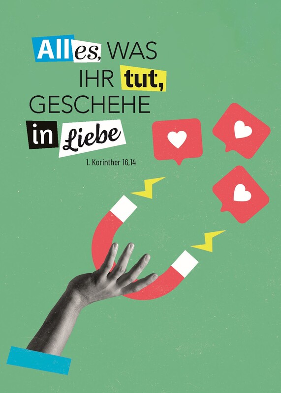 Jahreslosung 2024 - Postkarten für Teenager und Jugendliche (mit Stundenentwurf)