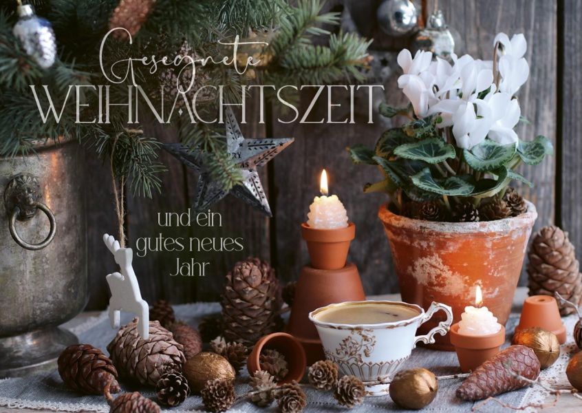 Postkarten "Gesegnete Weihnachtszeit" 12 Stück