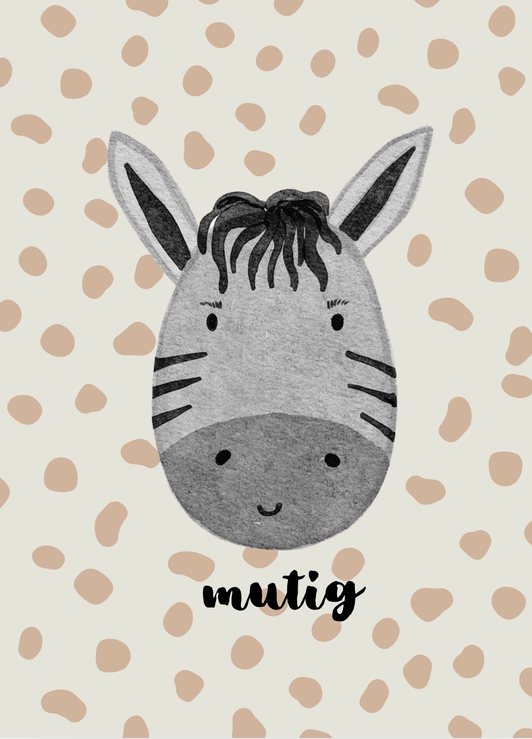 Poster A4 "mutig"