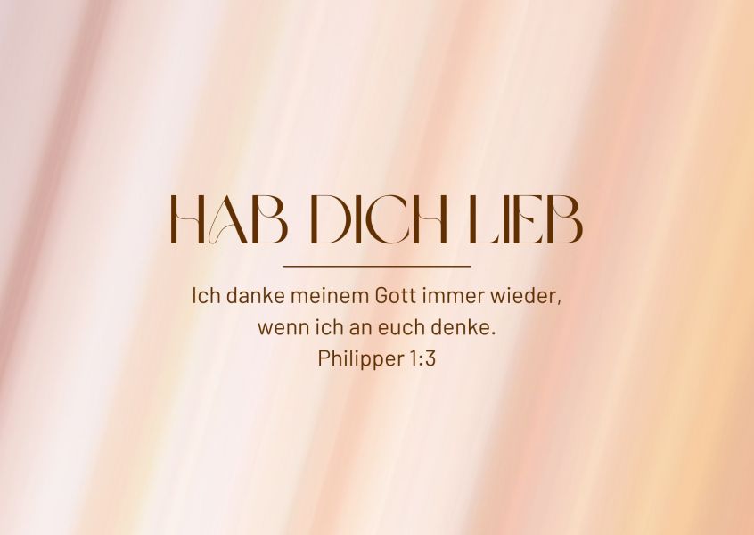 Postkarte "Hab dich lieb"