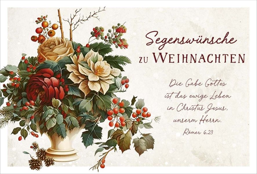 Minikarten Weihnachten "Meisterwerke" - 12 Stück