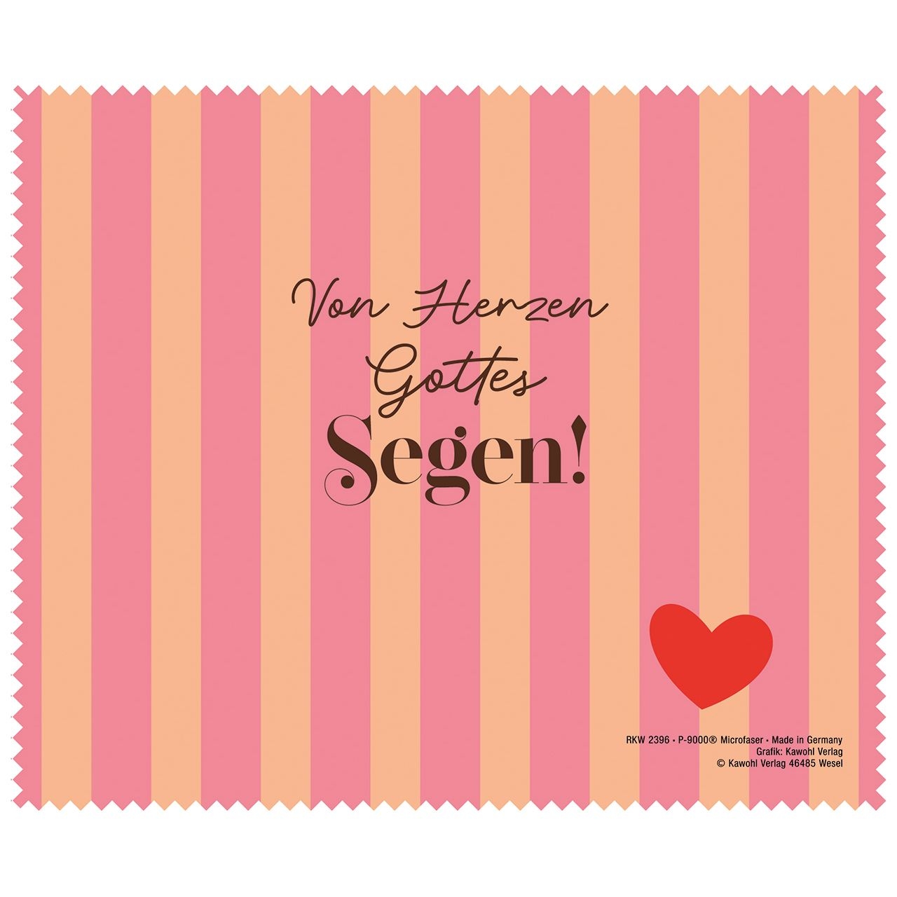 Mikrofasertuch "Von Herzen Gottes Segen!"