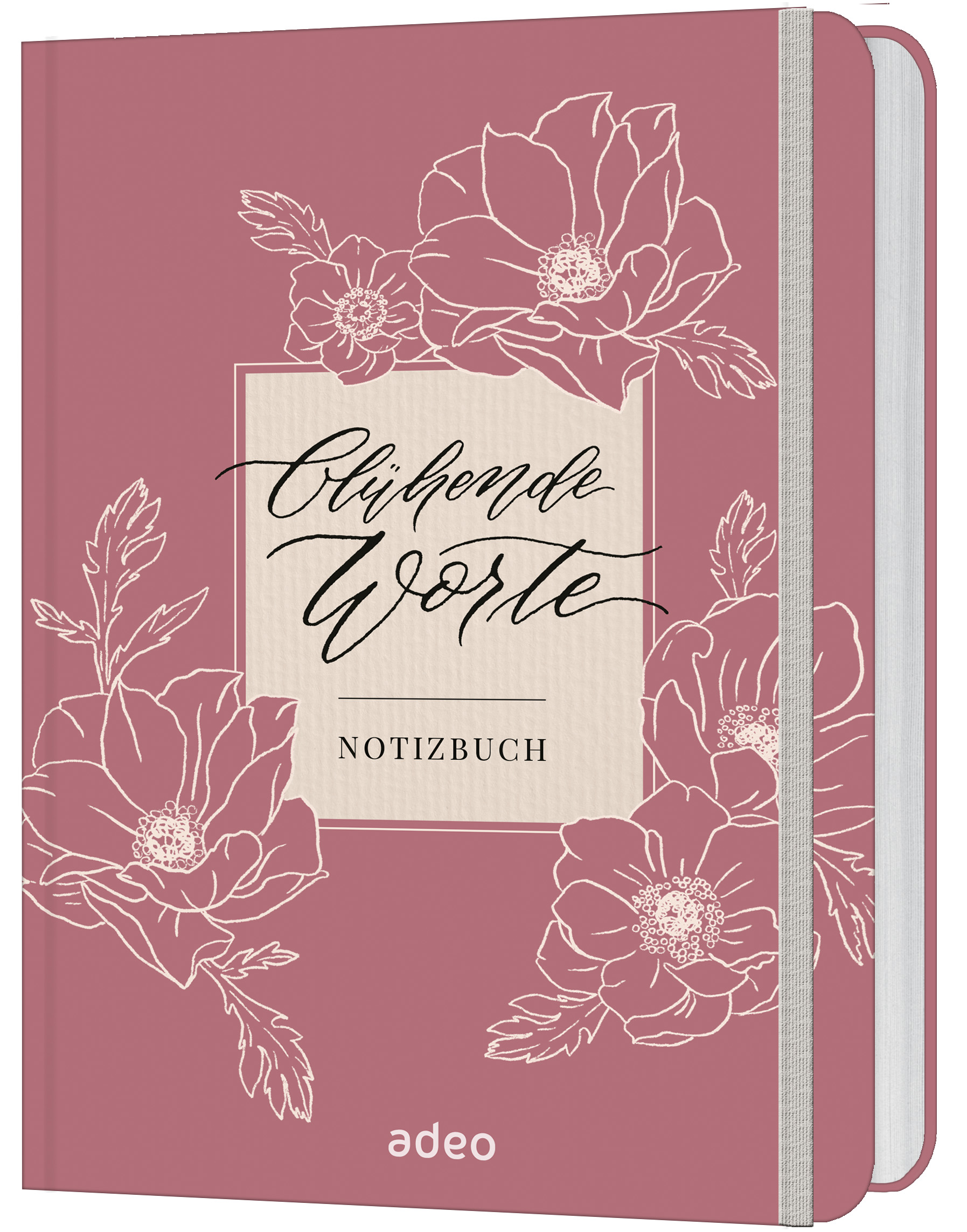 Blühende Worte - Notizbuch