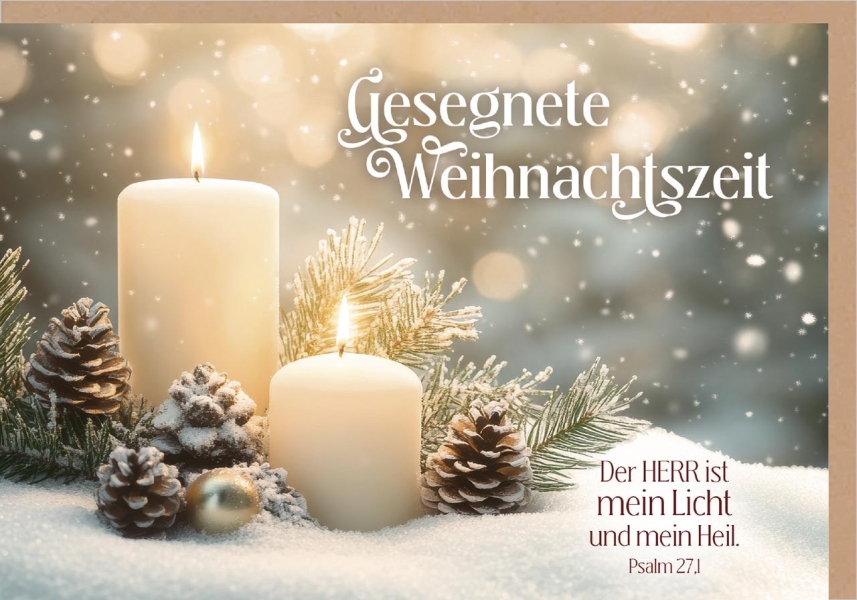 Faltkarte "Gesegnete Weihnachtszeit"