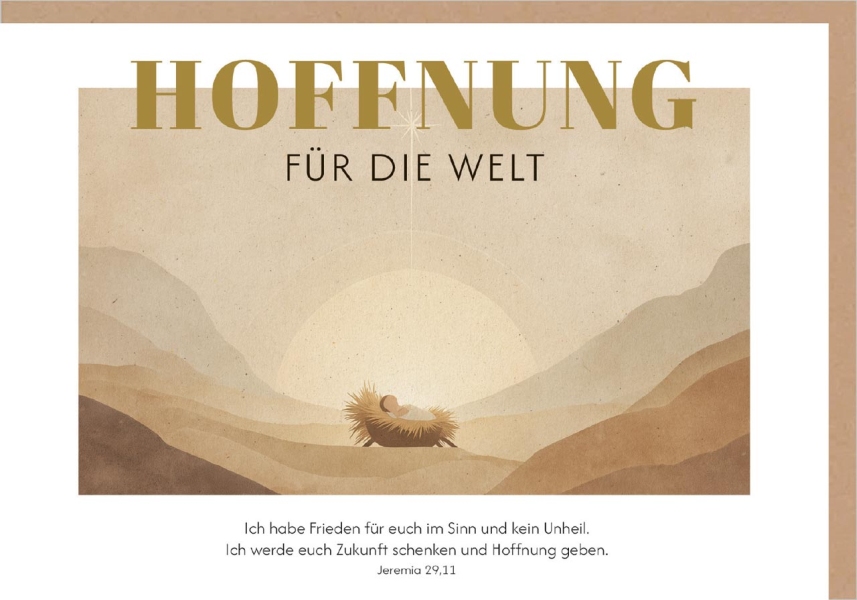 Faltkarte "Hoffnung für die Welt"