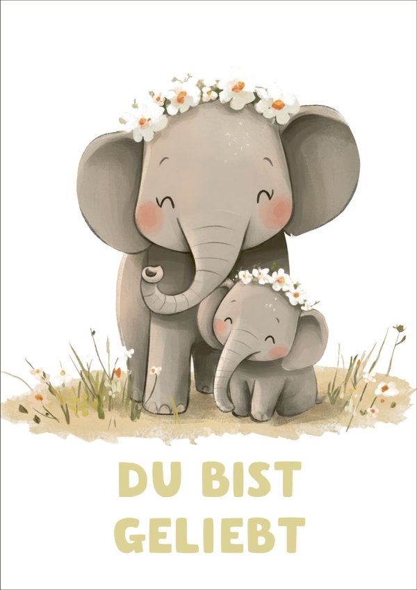 Poster A4 "Elefant"