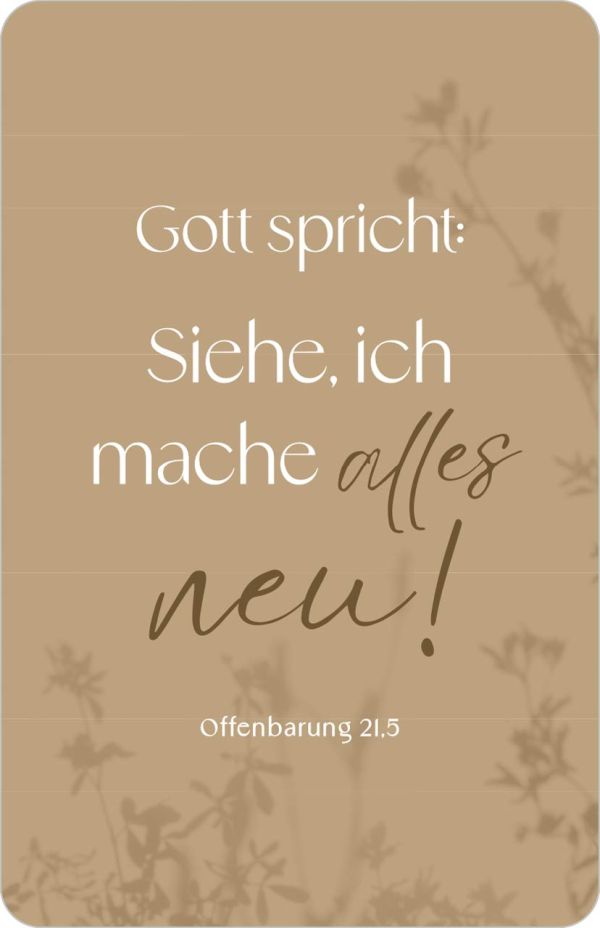 Jahreslosung 2026 - Kalenderkärtchen "Schattenspiel"