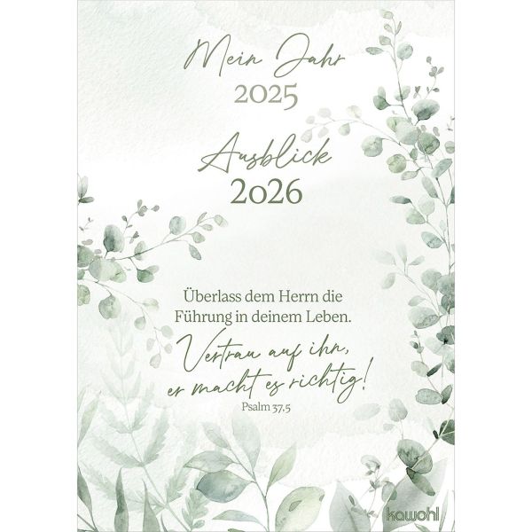 Postkarten: Mein Jahr 2025 - Ausblick 2026, 4 Stk