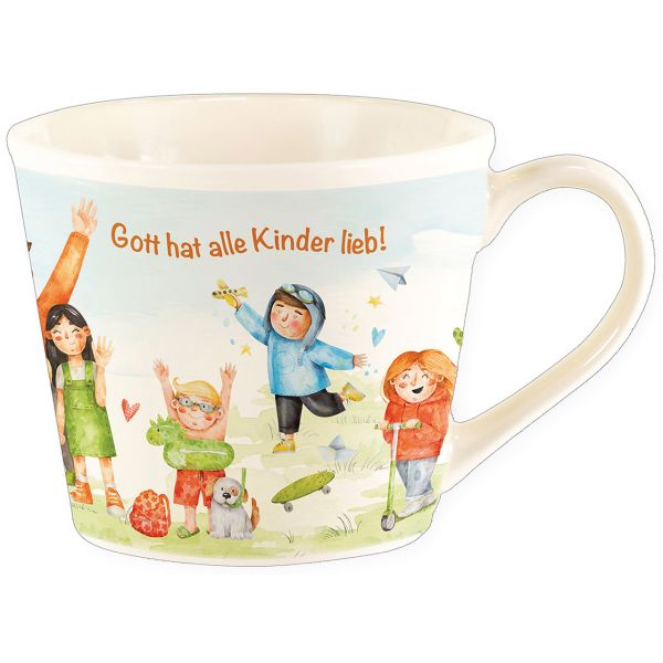 Kindertasse "Gott hat alle Kinder lieb"