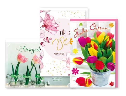 Faltkarten Ostern - 3er Set