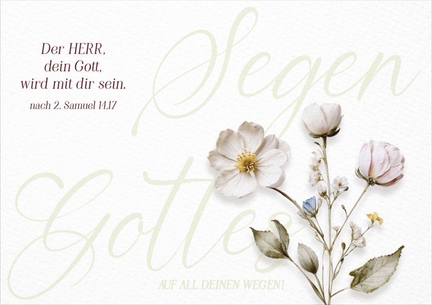 Faltkarte "Gottes Segen"