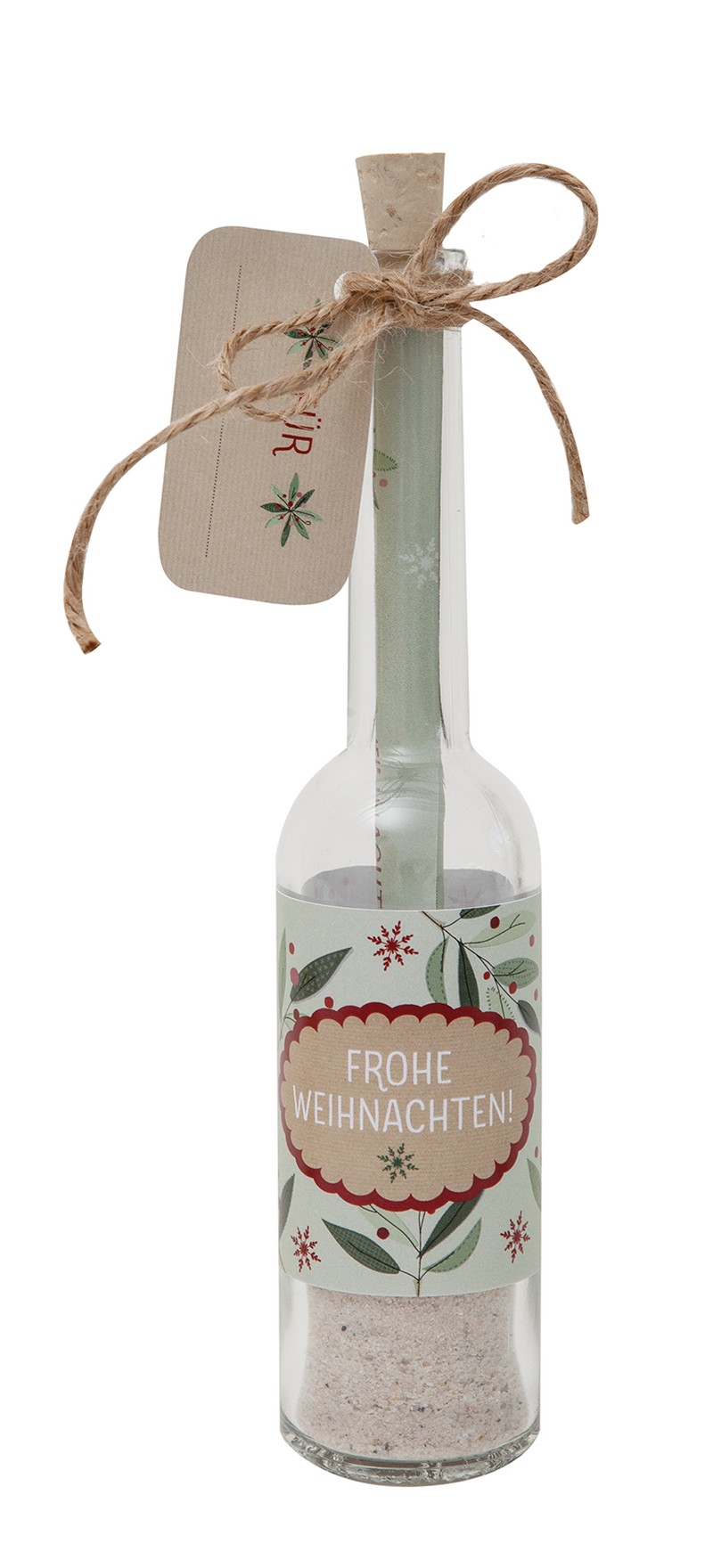 Flaschengrüße - "Frohe Weihnachten"