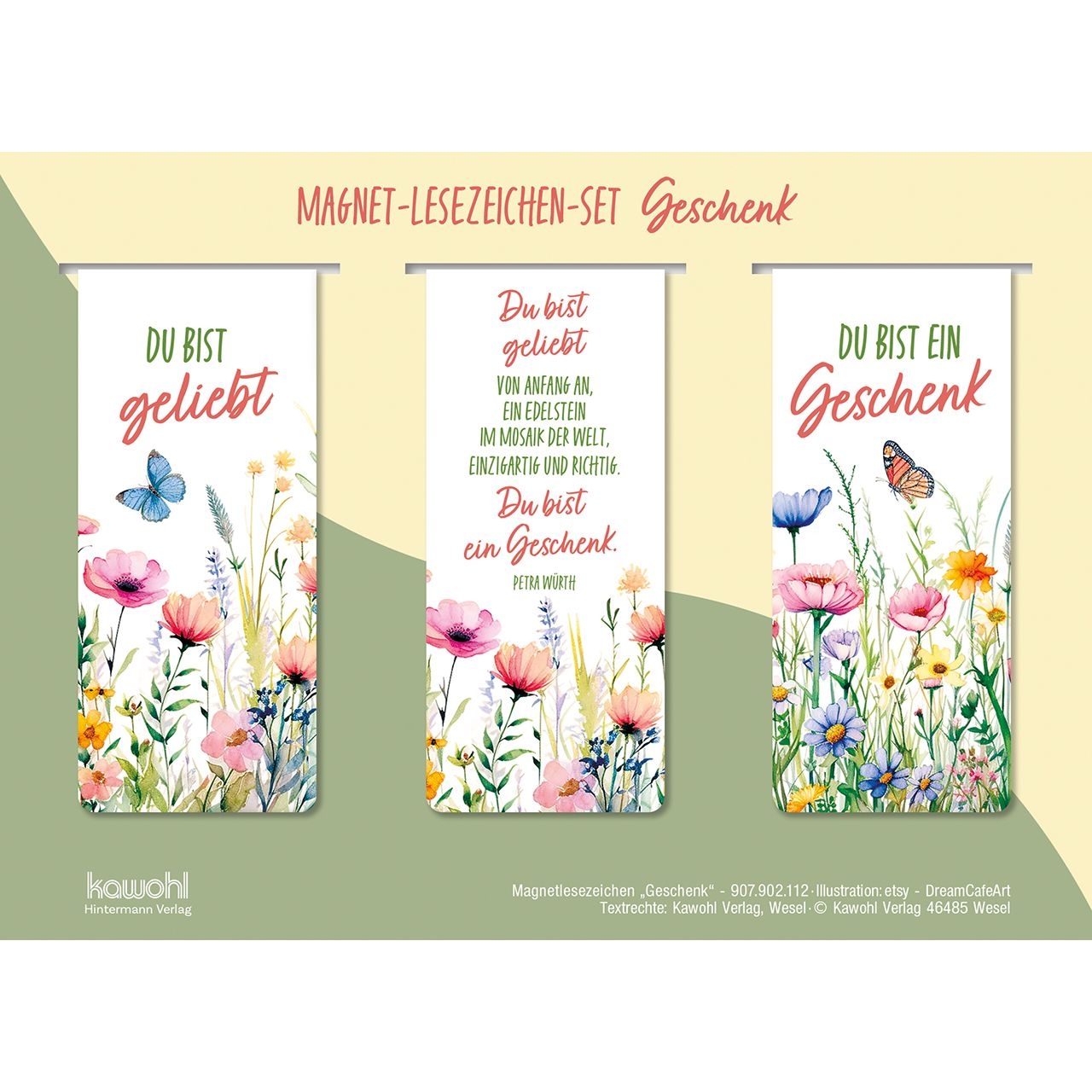 Magnet-Lesezeichen-Set: Du bist ein Geschenk
