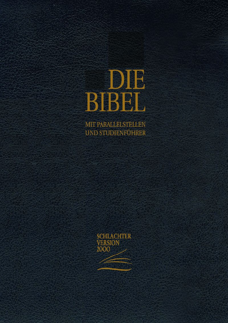 Schlachter 2000 - Standardausgabe, Kalbsleder, Reißverschluss, Goldschnitt