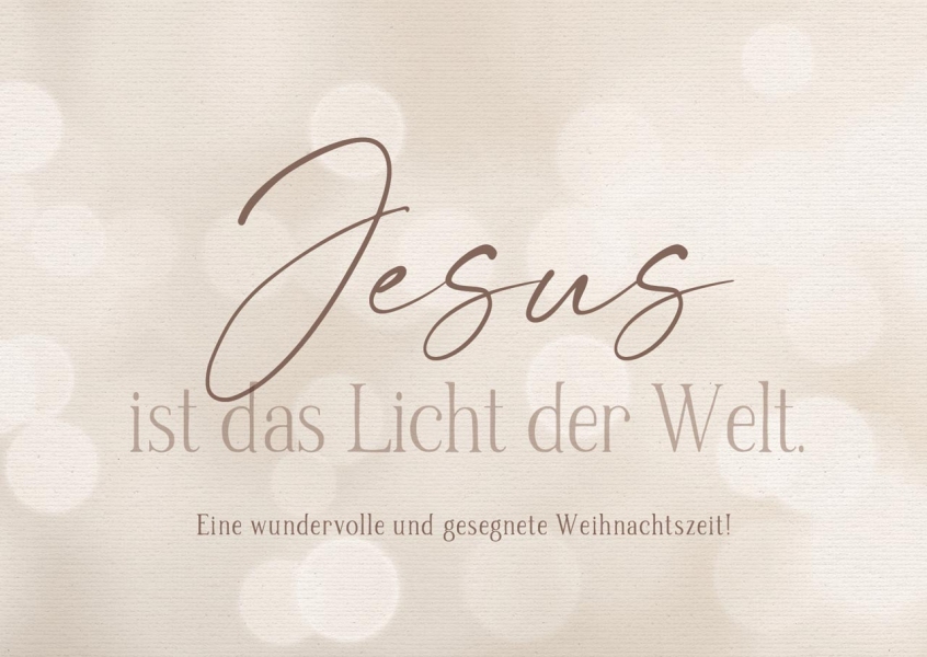 Postkarten "Jesus ist das Licht der Welt" 12 Stk.