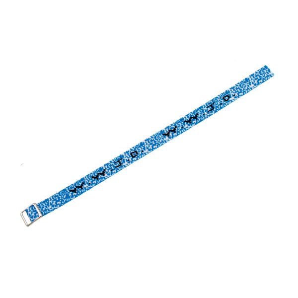 Armband WWJD blau-weiß