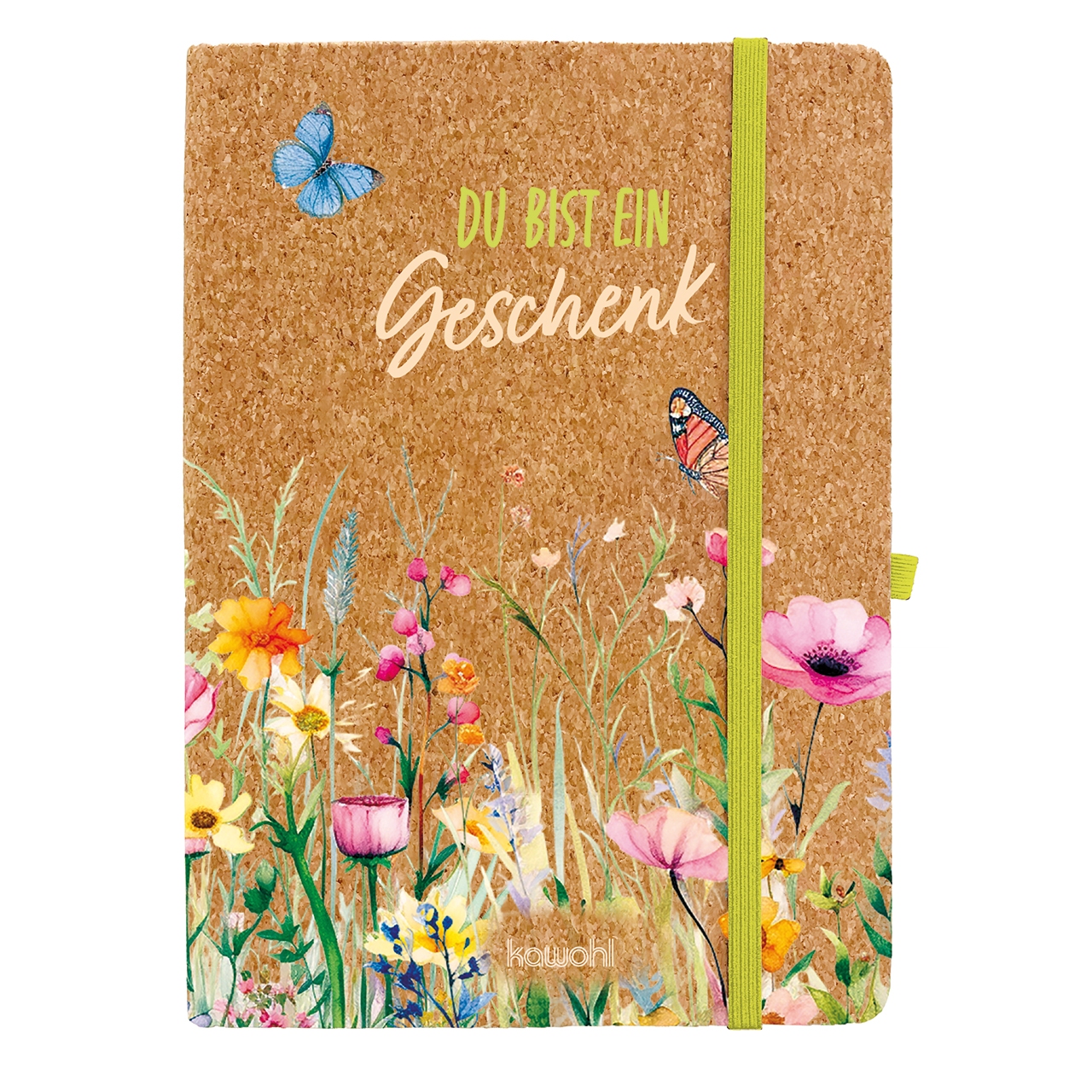Notizbuch Kork: Du bist ein Geschenk